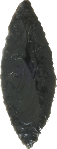 GOOD PRE-COLUMBIAN OBSIDIAN SPEAR POINT - Fagan Arms