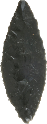 GOOD PRE-COLUMBIAN OBSIDIAN SPEAR POINT - Fagan Arms