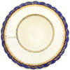 RARE SCOTTISH MOTIF ENGLISH CAUGHLEY COFFEE CUP AND SAUCER, C.1770 - The History Gift Store