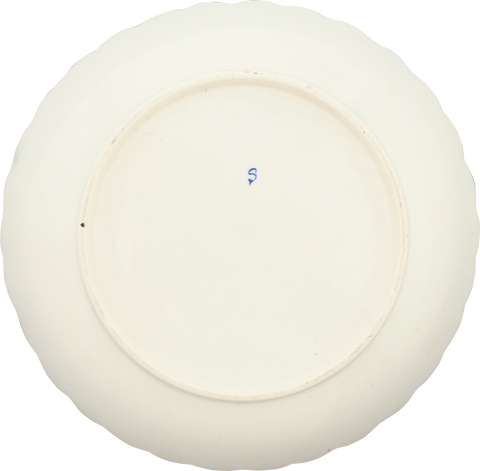 RARE SCOTTISH MOTIF ENGLISH CAUGHLEY COFFEE CUP AND SAUCER, C.1770 - The History Gift Store