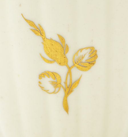 RARE SCOTTISH MOTIF ENGLISH CAUGHLEY COFFEE CUP AND SAUCER, C.1770 - The History Gift Store