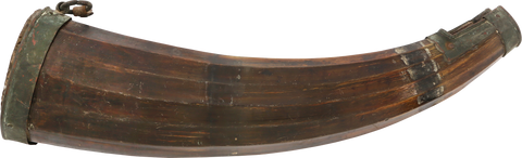 TIBETAN YAK HORN LIBATION FLASK, 18TH-19TH CENTURY - Fagan Arms