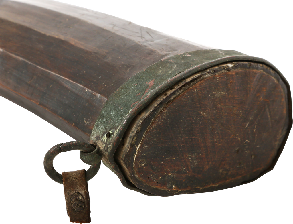TIBETAN YAK HORN LIBATION FLASK, 18TH-19TH CENTURY - Fagan Arms