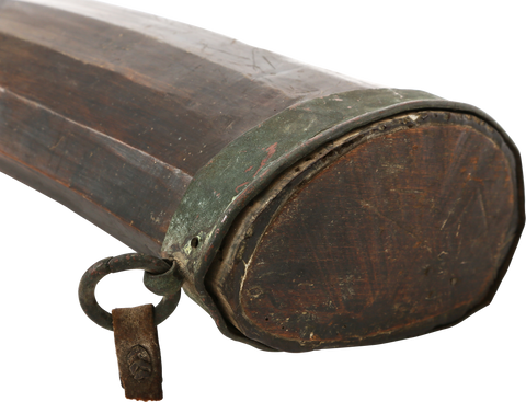 TIBETAN YAK HORN LIBATION FLASK, 18TH-19TH CENTURY - Fagan Arms