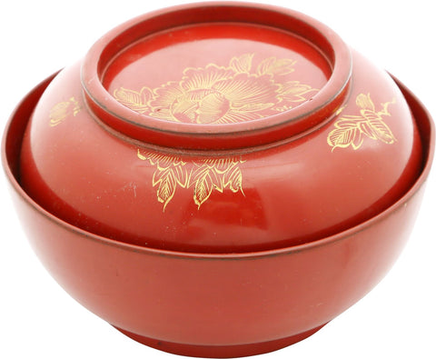 JAPANESE LACQUERED COVERED BOWL - The History Gift Store