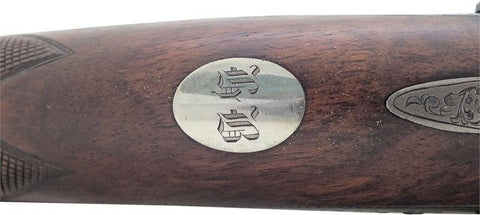 A FINE FRENCH OVER AND UNDER PERCUSSION PISTOL BY F.P. CARON PARIS 1852-74 GUNMAKER TO NAPOLEON III - Fagan Arms