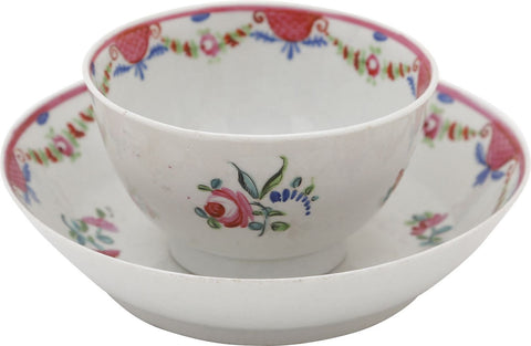 ENGLISH PORCELAIN TEA BOWL AND UNDER BOWL - The History Gift Store