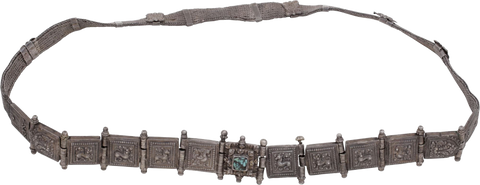 FANTASTIC TIBETAN SILVER BELT - Fagan Arms