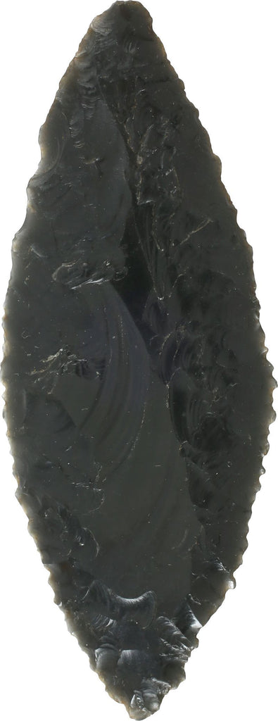 GOOD PRE-COLUMBIAN OBSIDIAN SPEAR POINT - The History Gift Store