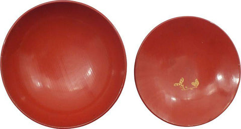 JAPANESE LACQUERED COVERED BOWL - Fagan Arms