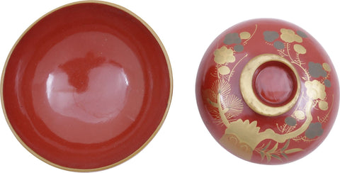 ANTIQUE JAPANESE LACQUERED COVERED BOWL - Fagan Arms