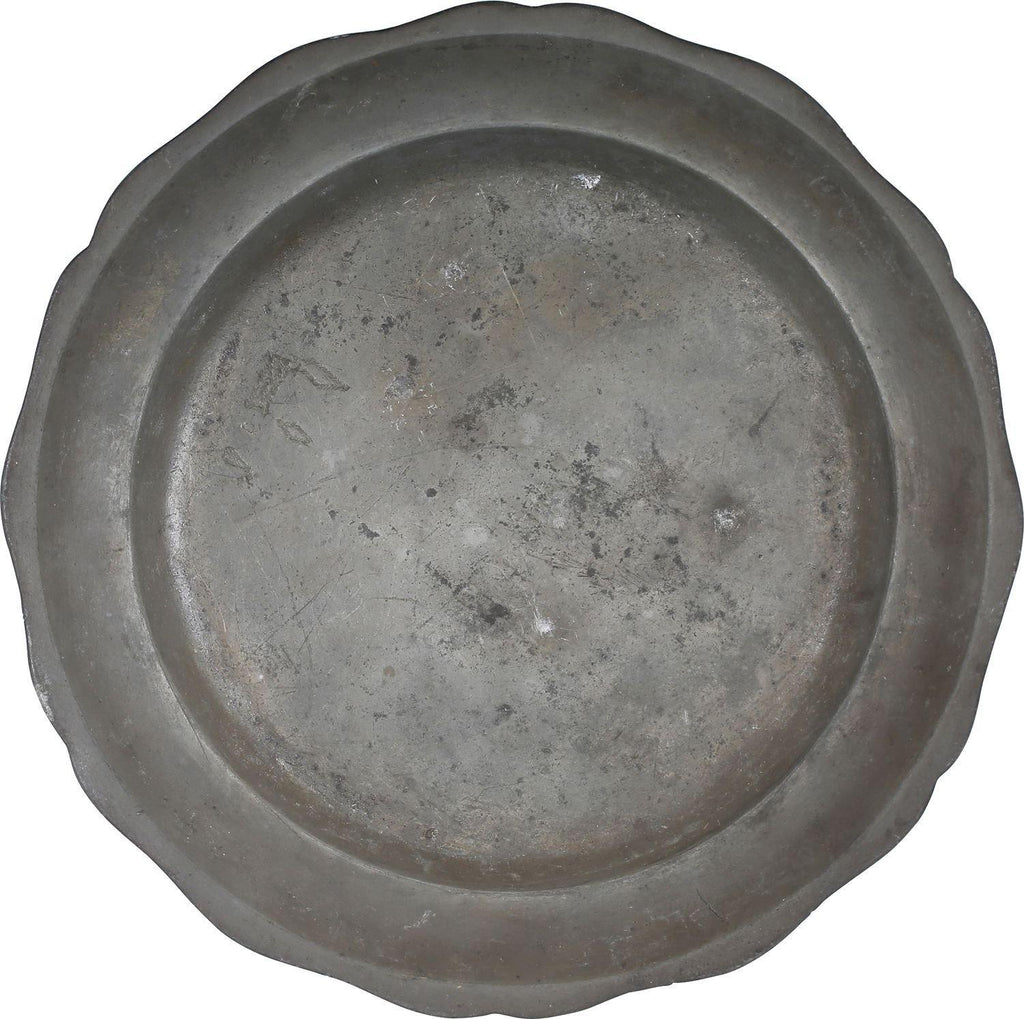 18th CENTURY FRENCH PEWTER PLATE - The History Gift Store