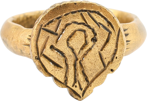 VIKING HEART RING C.900-1050 AD, SIZE 4 1/4 - The History Gift Store
