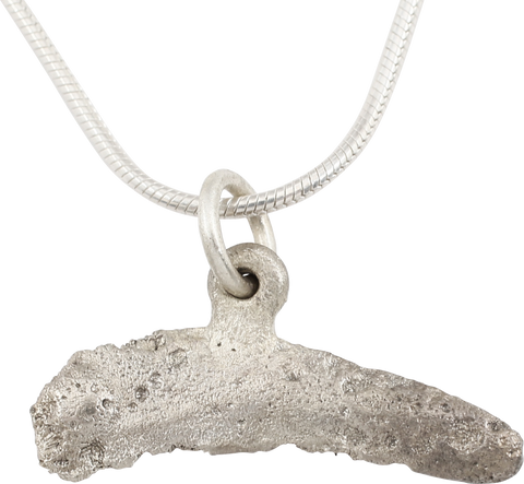 FINE GREEK/UKRAINE BRONZE DOLPHIN PENDANT NECKLACE, 5TH-4TH CENTURY BC - The History Gift Store