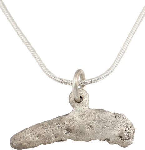 FINE GREEK/UKRAINE BRONZE DOLPHIN PENDANT NECKLACE, 5TH-4TH CENTURY BC - The History Gift Store