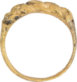 VIKING ROPED OR TWIST WEDDING RING C.866-1067 AD, SIZE 9 1/2-10 - The History Gift Store