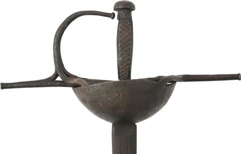17th CENTURY CARIBBEAN CUP HILTED RAPIER - The History Gift Store