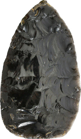 GOOD PRE-COLUMBIAN OBSIDIAN SPEAR POINT - The History Gift Store