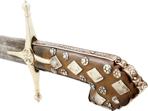 18TH CENTURY OTTOMAN SILVER MOUNTED KARABELA - The History Gift Store