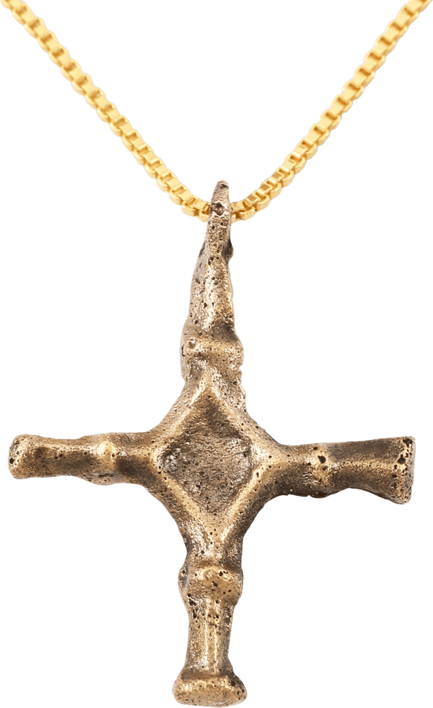 FINE MEDIEVAL CHRISTIAN CROSS NECKLACE 9th CENTURY - Picardi Jewelers