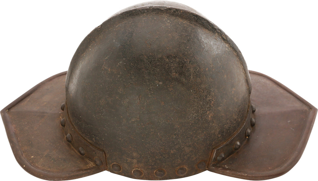 A NORTH EUROPEAN (GERMAN) SAPPER'S POT HELMET OF SIEGE WEIGHT C.1625 - The History Gift Store