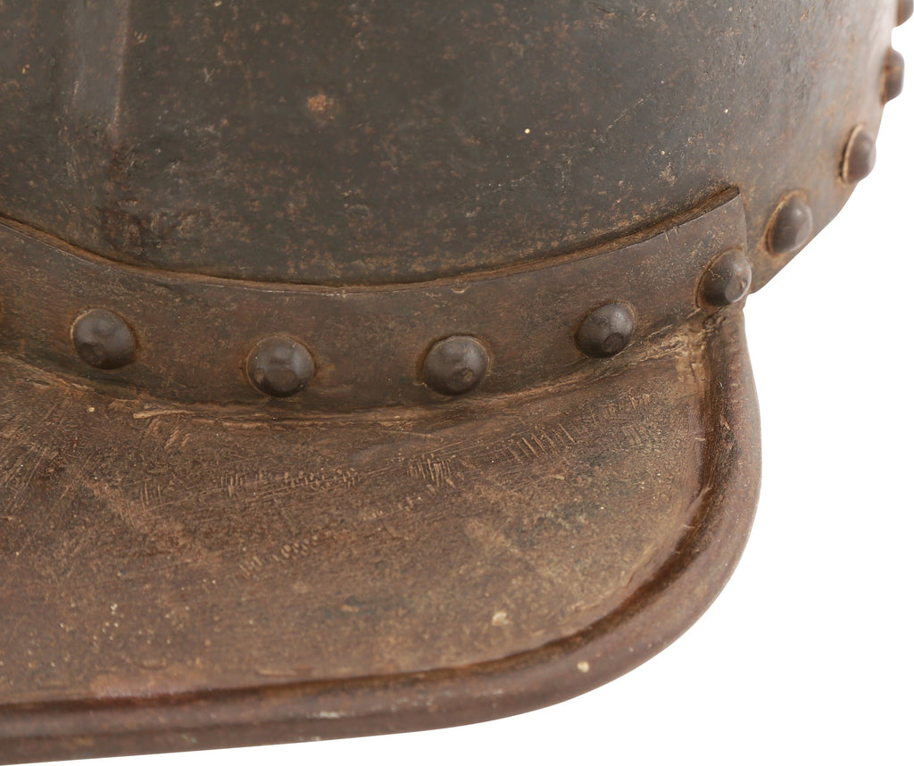 A NORTH EUROPEAN (GERMAN) SAPPER'S POT HELMET OF SIEGE WEIGHT C.1625 - The History Gift Store