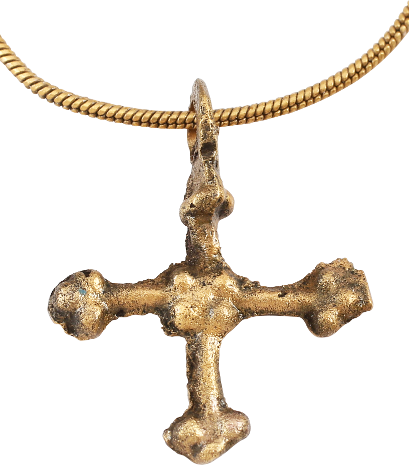 FINE EARLY CHRISTIAN CROSS NECKLACE C.800-1000 AD - Fagan Arms