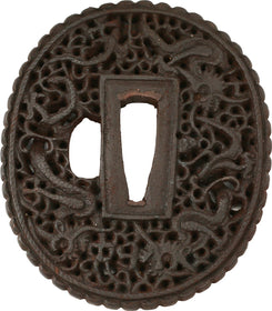 JAPANESE SWORD GUARD, TSUBA, 18TH CENTURY - The History Gift Store