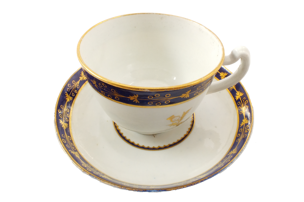 SCOTTISH PRIDE! CHAMBERLAIN WORCESTER CUP AND SAUCER, C.1790 - The History Gift Store