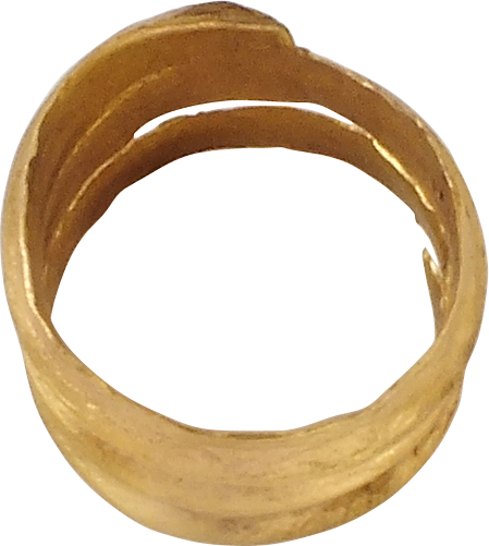 VIKING COIL RING, 9TH-10TH CENTURY, SIZE 10 1/4 - The History Gift Store