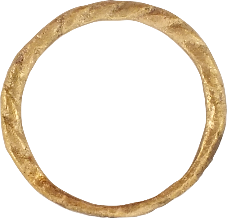 VIKING ROPED OR TWIST WEDDING RING, C.866-1067 AD, SIZE 9 1/2 - The History Gift Store