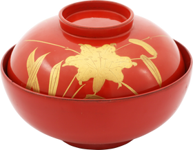 JAPANESE LACQUER BOWL AND LID OWAN - The History Gift Store