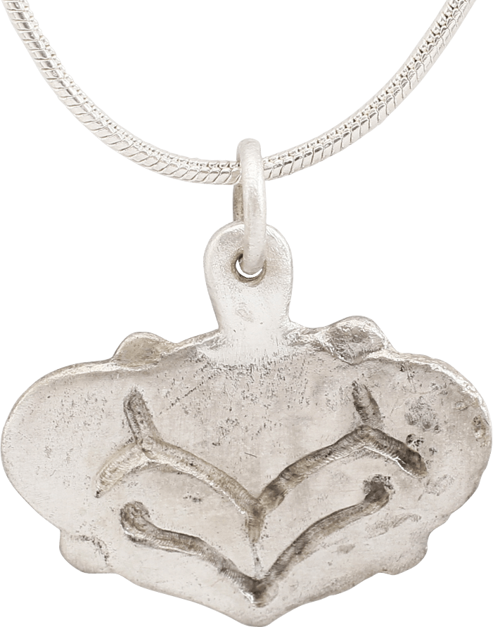 LARGE VIKING HEART PENDANT NECKLACE, 9TH-10TH CENTURY AD - Picardi Jewelers