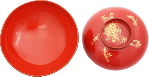 JAPANESE LACQUERED COVERED BOWL - The History Gift Store
