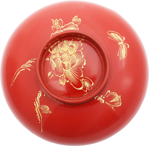 JAPANESE LACQUERED COVERED BOWL - The History Gift Store