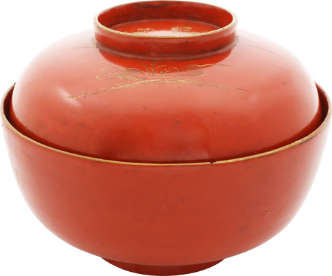 JAPANESE LACQUER BOWL, OWAN. MEIJI PERIOD, BEFORE 1912 - The History Gift Store