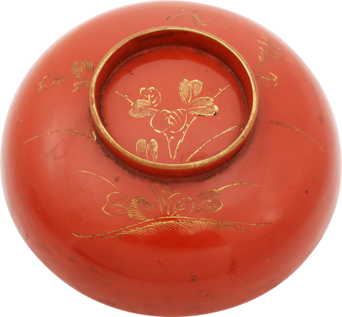 JAPANESE LACQUER BOWL, OWAN. MEIJI PERIOD, BEFORE 1912 - The History Gift Store