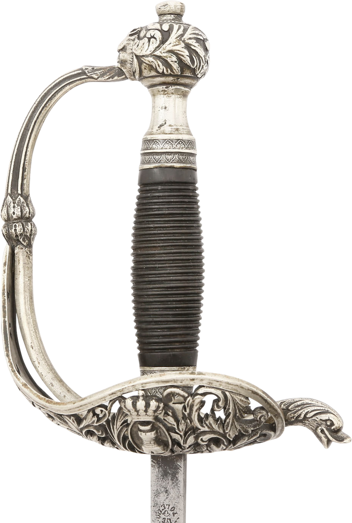 SPANISH 1860 PATTERN SILVER HILTED OFFICER’S SWORD - The 