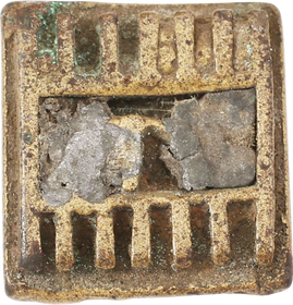 BRONZE GEOMETRIC GOLD WEIGHT, C.1890 - The History Gift Store