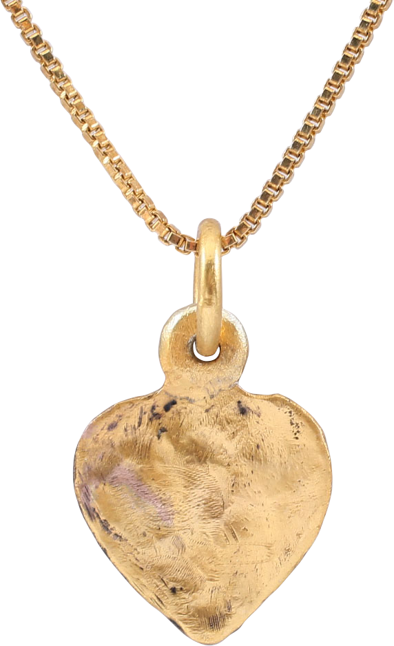 FINE ANCIENT VIKING HEART PENDANT, C.850-1050 AD - The History Gift Store
