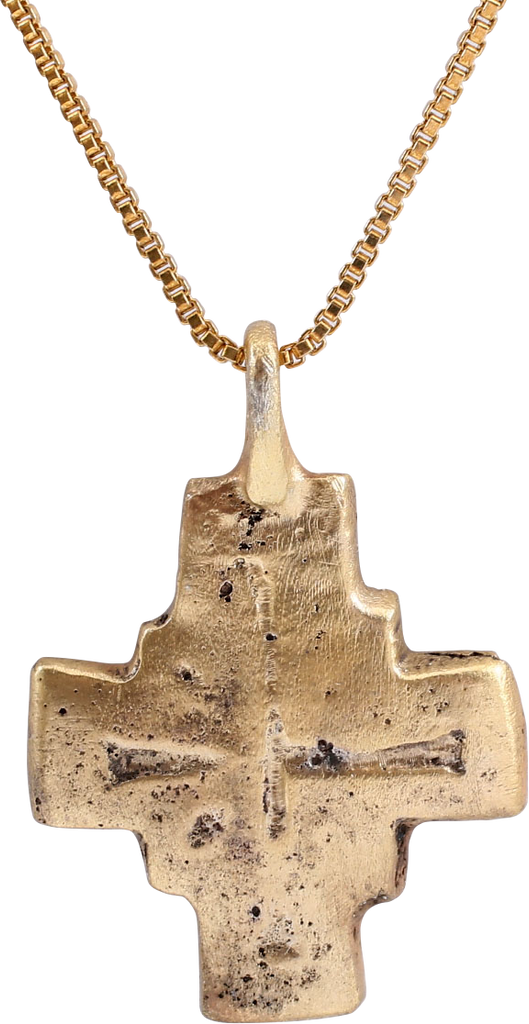 MEDIEVAL PILGRIM’S RELIQUARY CROSS NECKLACE 7th-10th CENTURY