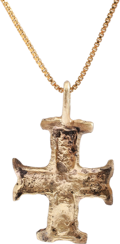 RARE MEDIEVAL EUROPEAN PILGRIM'S RELIQUARY CROSS, 8th-12th CENTURY AD - The History Gift Store