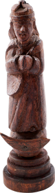SPANISH SOUTHWEST CARVED RELIGIOUS WOOD FIGURE - The History Gift Store