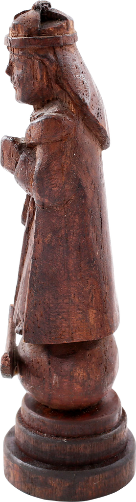SPANISH SOUTHWEST CARVED RELIGIOUS WOOD FIGURE - The History Gift Store