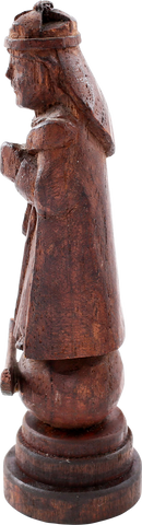 SPANISH SOUTHWEST CARVED RELIGIOUS WOOD FIGURE - The History Gift Store