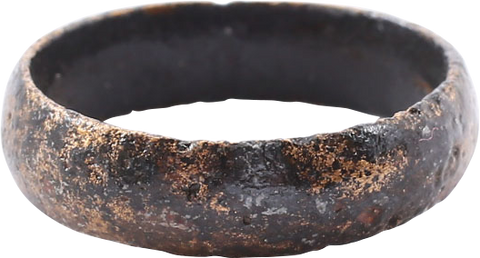 BRONZE ANCIENT VIKING WEDDING RING, SIZE 8 1/2 - The History Gift Store