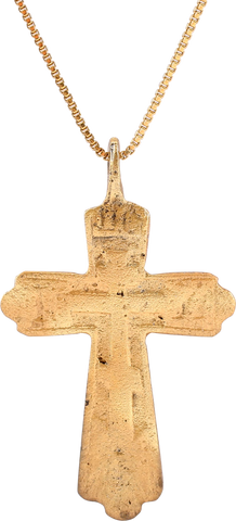 ELEGANT EASTERN EUROPEAN CHRISTIAN CROSS, 17th-18th CENTURY - The History Gift Store