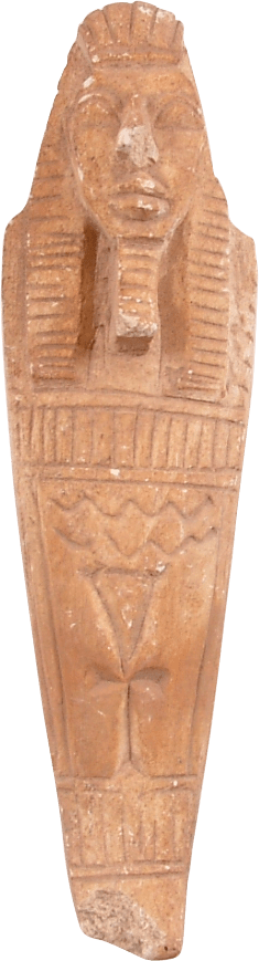 EGYPTIAN CARVED STONE FIGURE OF A SARCOPHAGUS - Fagan Arms