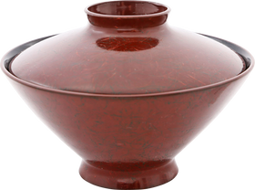 JAPANESE LACQUERED BOWL AND COVER, OWAN - The History Gift Store