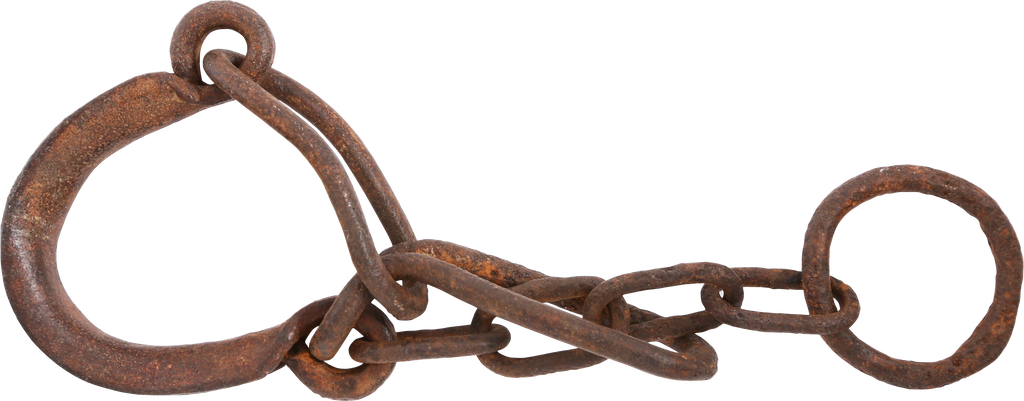 HEAVY FORGED IRON SLAVE LEG SHACKLE - The History Gift Store